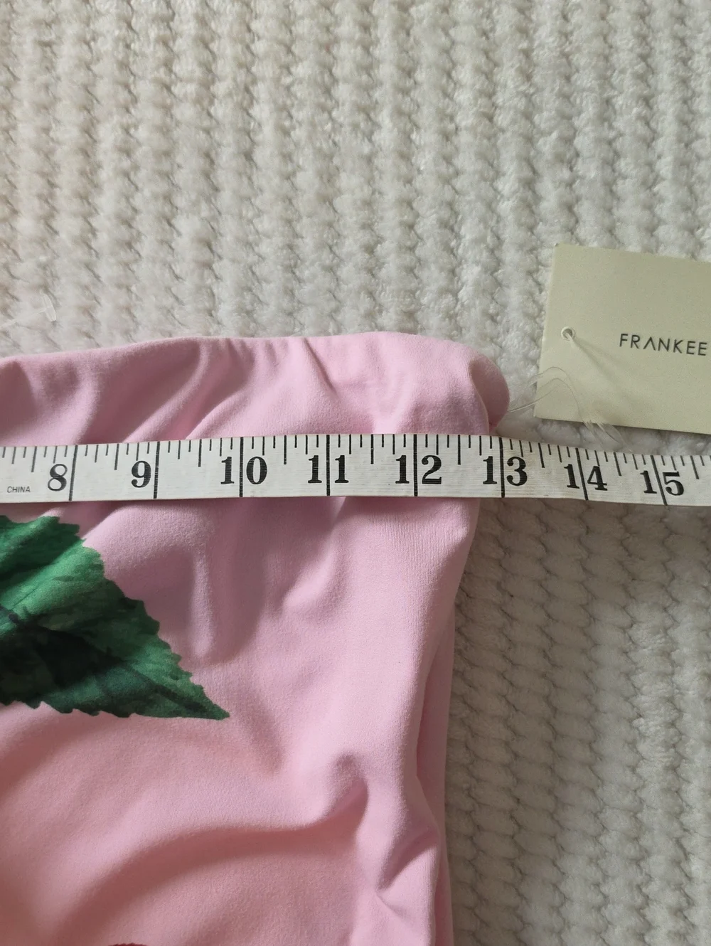 Frankee & Skylarr Strapless Pink Cherry Print Tube Top Brand New
